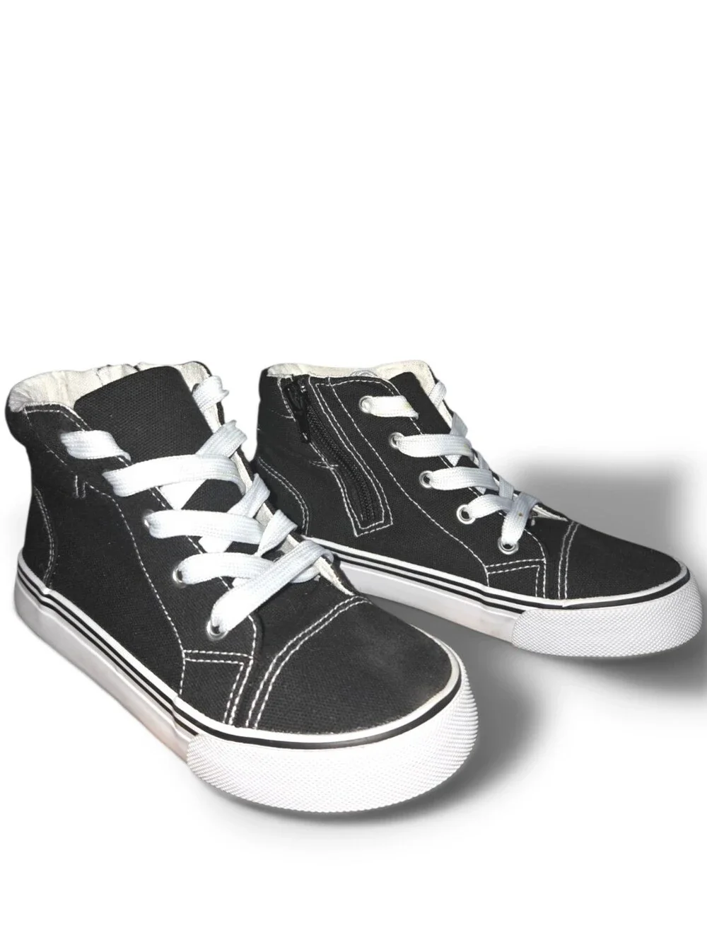 Tommy Bahama Side Zip Canvas High-Top Kids Sneakers